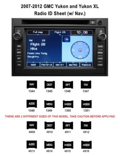 Reset The Head Unit Radio Gmc Yukon