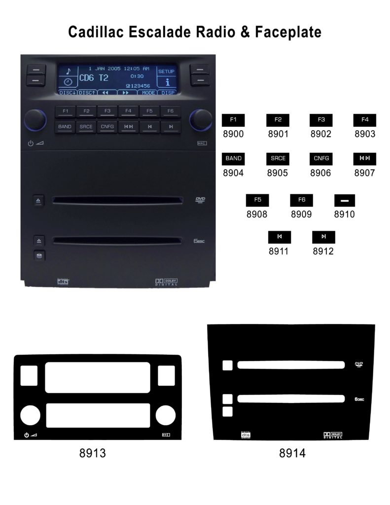 Cadillac Escalade Radio & Faceplate Auto Button Repair