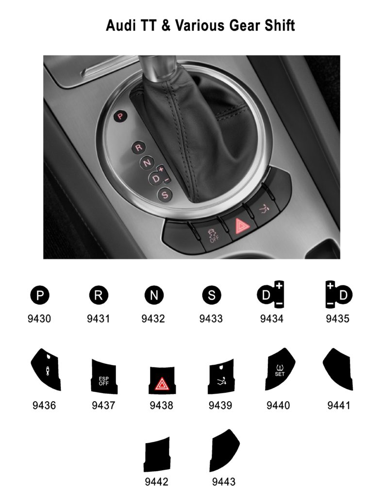 Audi Shift Pattern Audi TT & Various Gear Shift | Auto Button Repair