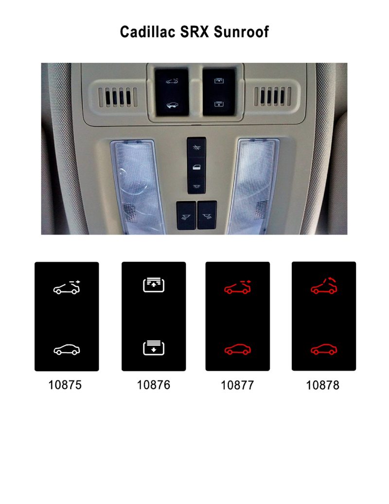 Cadillac SRX Sunroof Auto Button Repair