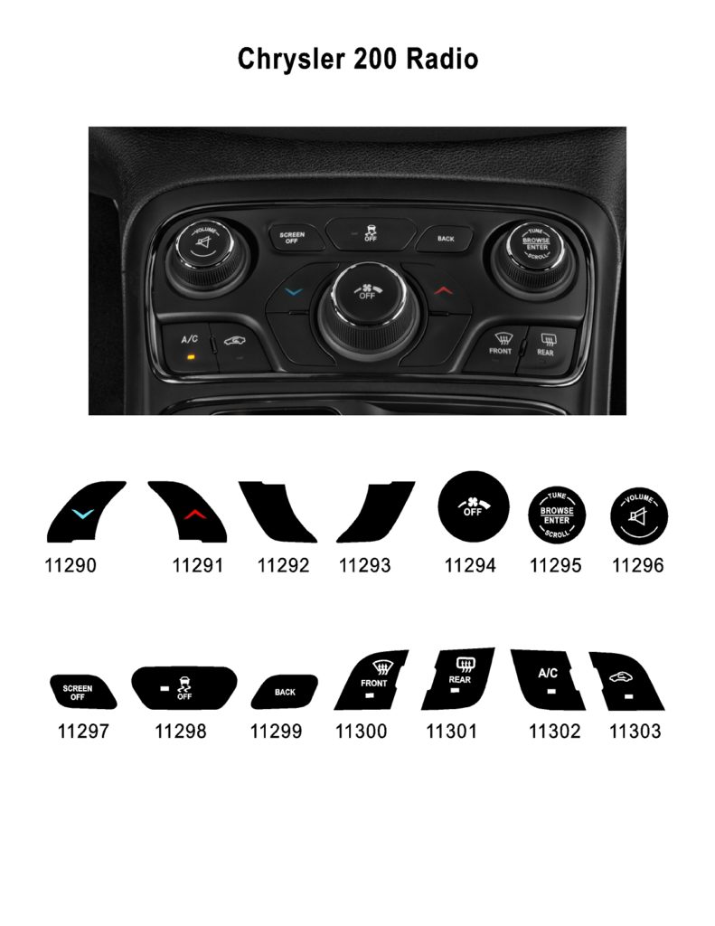 Chrysler 200 Radio Auto Button Repair