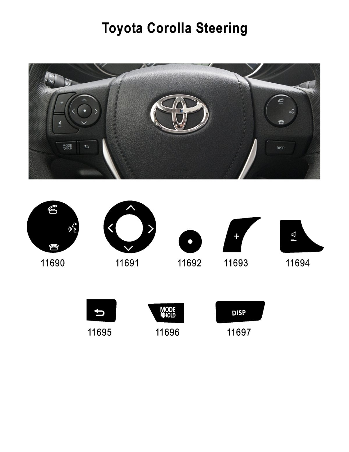 Toyota Corolla Steering Wheel Auto Button Repair