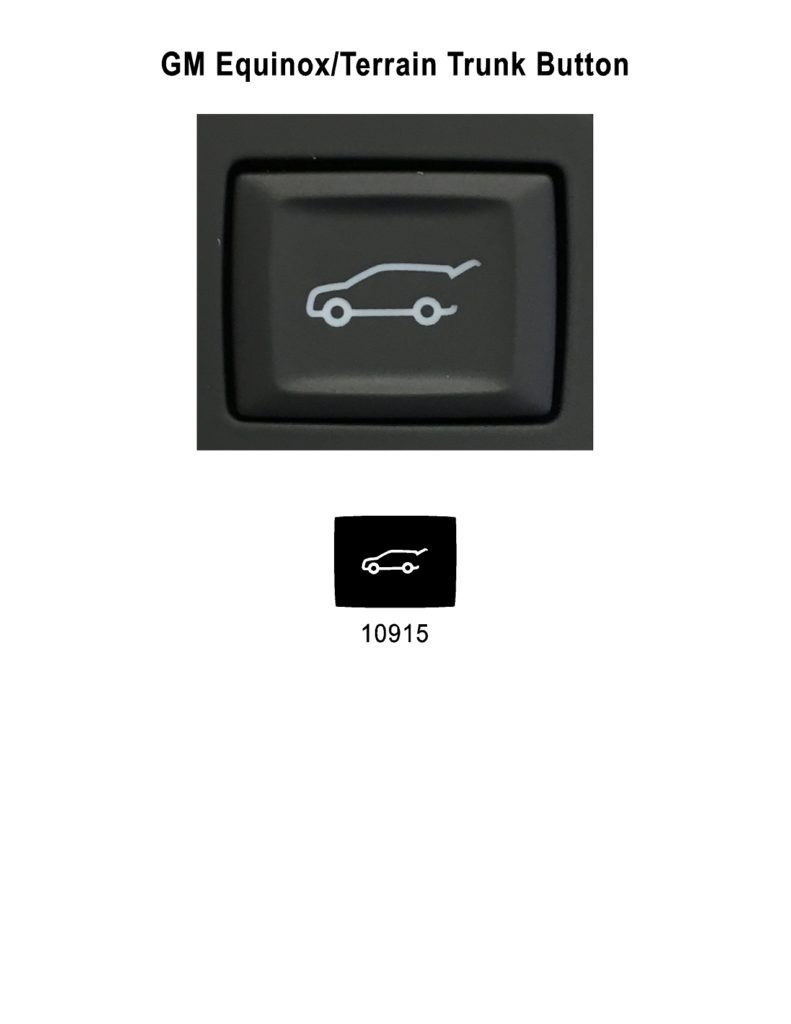 GM Equinox Terrain Trunk Button Auto Button Repair