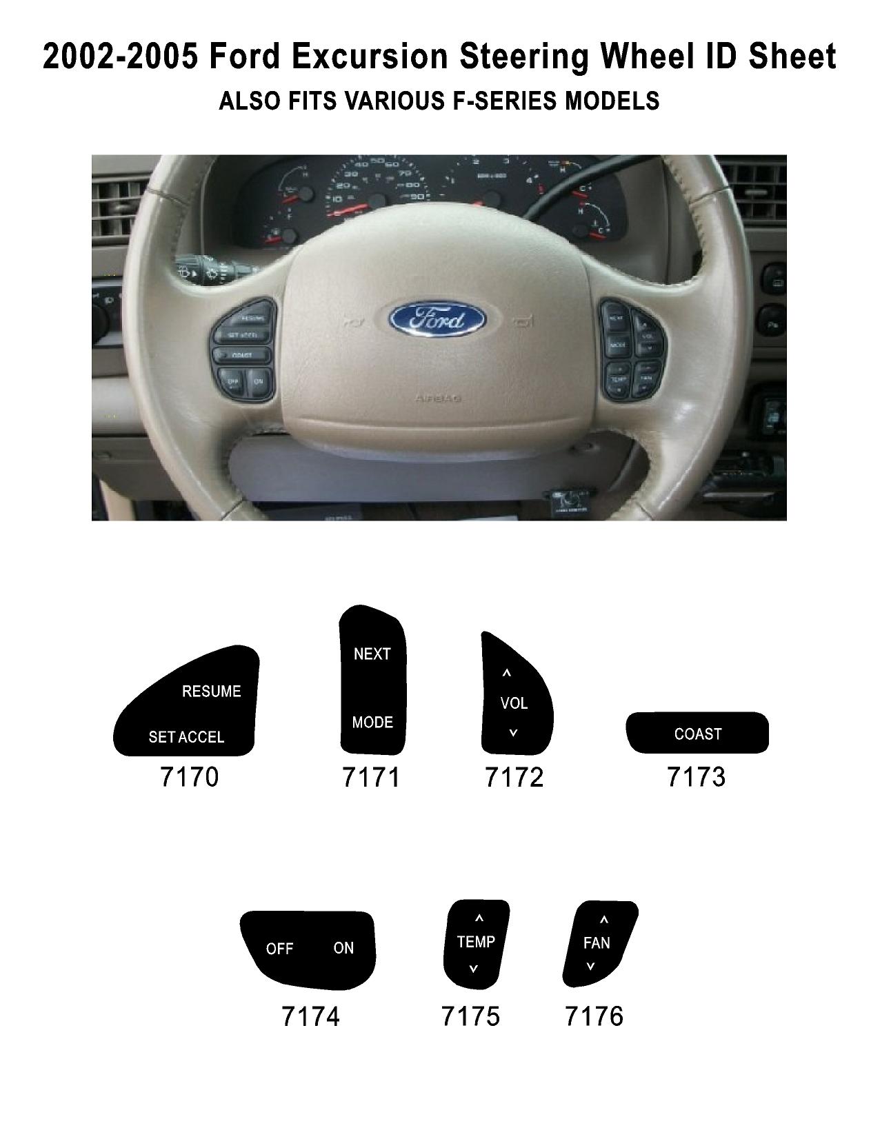 ford excursion steering wheel